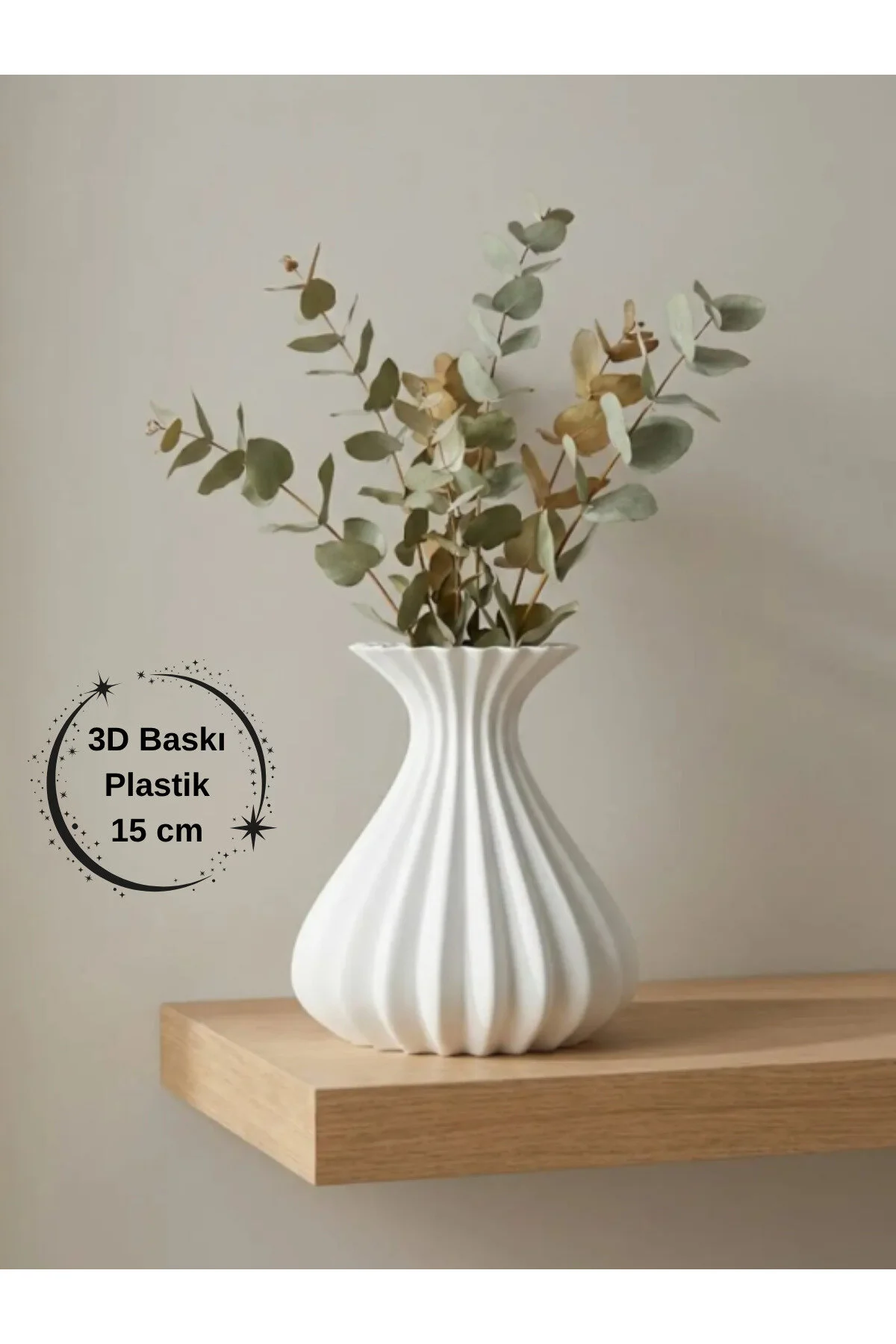 Vazo Modern Estetik, Dekoratif 15 cm